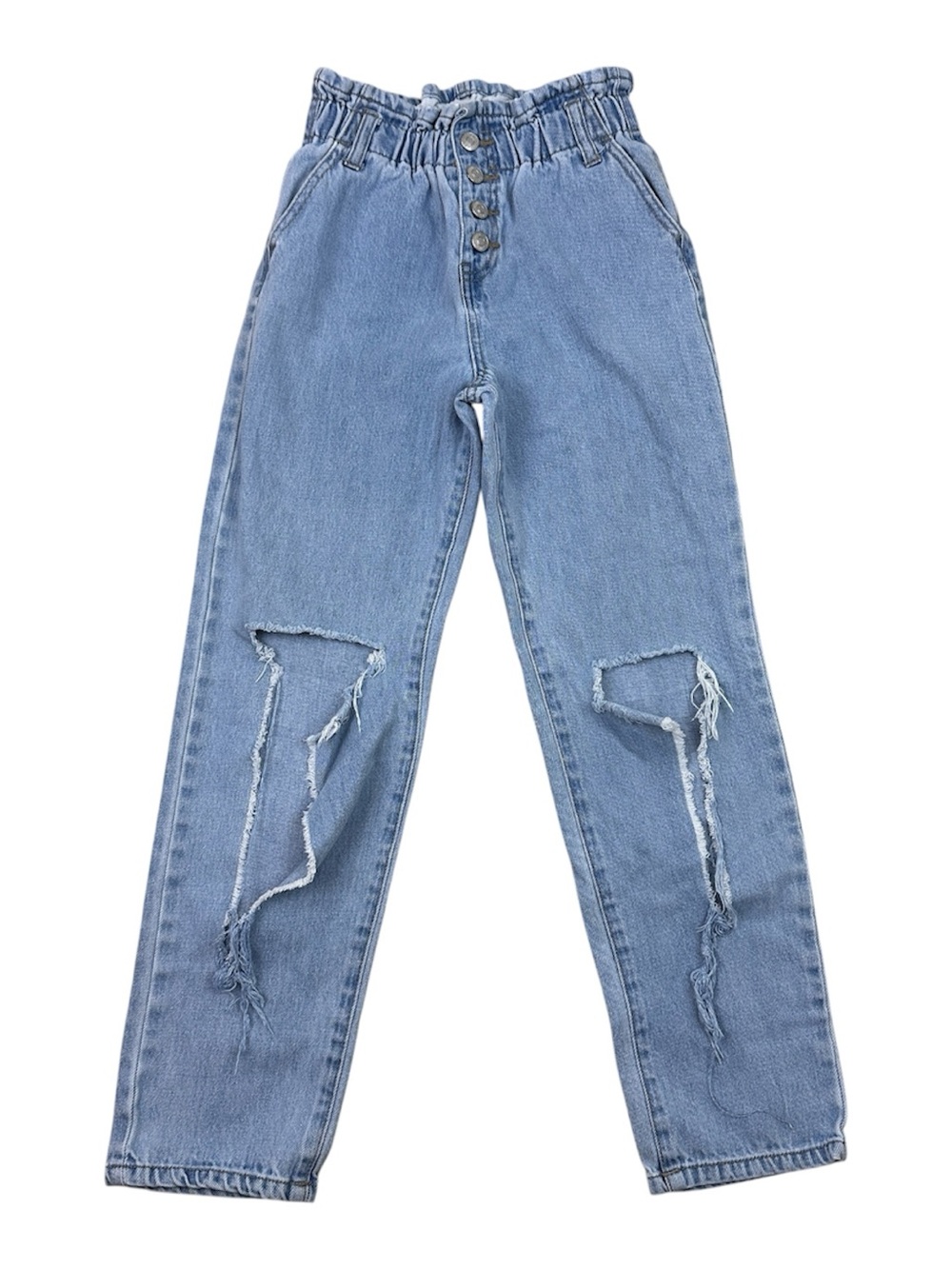 Forever 21 Kids Light Blue Denim Ripped Jeans